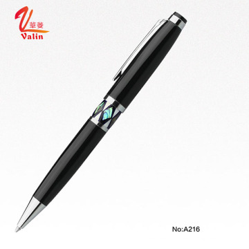 Bolígrafo negro al por mayor de calidad Hight Shell Pen